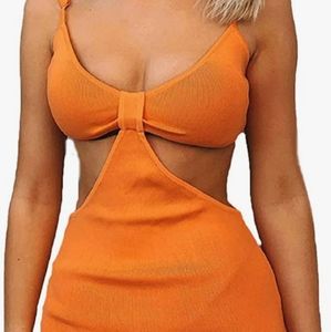 Summer thin strap mini dress